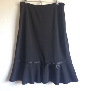 Cato | Black Fit and Flare Skirt